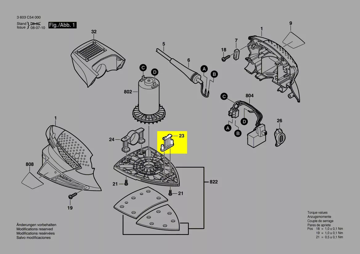 Branche oscillante réf. 2 609 001 421 Bosch